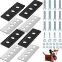 Snow Blower Impeller Modification Kit - 1/4" 4-Blade Universal, for Modifies 2-Stage Machine (4)