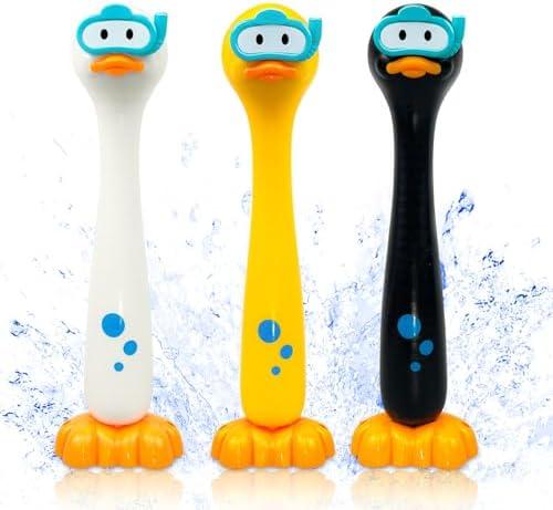 zeeloopbee Duck Swimming Diving Sticks Pool Toys for Kids Ages 4-8, 3pcs Training Sinking Throwing Dive Toy for Kid Diving, Summer Underwater Sinking Pool Toys for Kids Ages 8-12 (Duck Sticks)