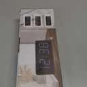 Peakeep Digital Alarm Clock for Bedroom Bedside, Loud Alarm Clock for Heavy Sleepers, Large Big LED Numbers for Seniors, Battery Backup Plug in Electric Clock with USB Charger (Blue)