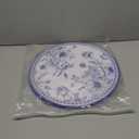 100 Pack Blue Floral Paper Placemats 13 Inch Chinoiserie Disposable Table Mats Round Paper Place Mats Dinnerware for Baby Shower Bridal Birthday Kitchen Wedding Party Supplies