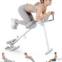 WONDER CORE Pro Max, Ab Machine for Stomach Workout, Ab Workout Equipment for Home Gym, Ab Trainer, 4-in-1 Exercise Equipment: Rowing Machine, Leg Press Machine, Ab Glider Machine, Roman Chair