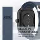 4 x Alpine Loop Nylon Band - Compatible with Apple Watch Ultra 2/Ultra Bands 49mm 45mm 44mm for Men Women, Adjustable with Metal C Hook Strap for iWatch Ultra 2 iWatch Ultra Series 10 46mm SE/9/8/7/6/5 (Alpine/Blue Gray Titanium)