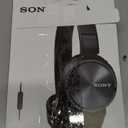 Sony MDR-ZX310AP ZX Series Wired On Ear Headphones with mic, Black