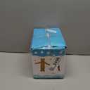 To.beone Easter Bunny Mascot Costume with Blue Jacket, Striped Bow Tie, Adult Size Full Body Rabbit Character Suit for Holiday Events and Parties