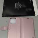 Wallet Case for iPhone 16 Pro, RFID Blocking Credit Card Holder, PU Leather Folio Flip Kickstand Protective Shockproof Cover for Apple 16 pro (Pink, for iPhone 16 Pro - 6.3'')