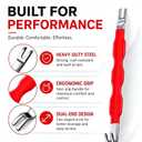 6 Pieces Electrical Disconnect Pliers for Cars, Automotive Electrical Plug Connector Disconnect Tool and Hose Clamp Pliers and Connector Separator