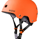 OutdoorMaster Skateboard Cycling Helmet and OutdoorMaster Knee Pads for Skating Knee and Elbow Pads for Adult &Youth - Skateboard Protective Gear with Wrist Guards 3 in 1 Saver Series for Skate