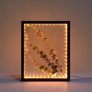 Shadow Box Frame with Lights 10'' 8 '' Memory Boxes Keepsakes Display Case Dried Flower 3D Deep Picture Frame Memorial Gifts Memorabilia Medal Wedding Travel Baby Items (Black)