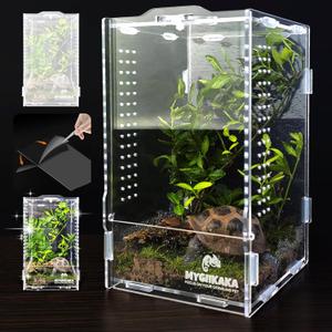 Acrylic Jumping Spider Habitat, Insect Terrarium, Bug Enclosure, Praying Mantis Habitat, Frog Enclosure (Small)