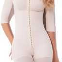 Velvet AFRICA High Compression Post-Surgical Knee-Length Girdle, S, Beige