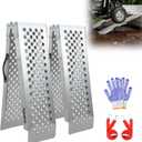 Temushom 59" Folding Shed Ramps for Lawn Mowers, 1320 lbs Capacity,2 Pcs
Anti-Slip Metal Loading Ramps for Motorcycles, Shed Ramp for Riding Mowers, Trailer, ATVs, UTVs, Dirt Bikes, Trucks