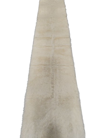 White Runner Rug 10' x 2'