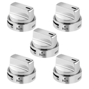 AMI PARTS (5 Pack AEZ73453509 Oven Range Stove Knobs Fit for L-G Stove Knob LRG3095ST LRG3091ST LDG3036ST LRG3194ST, Replaces 2347547 AEZ72909008 AP5669773