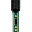 Five Temperature for Quick Heating of The Straight Hair Brush(LCD Green, US)