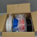 Creality Ender PETG 3D Printer Filament 1.75mm 4KG (8.8lbs), High Precision, Strong Toughness, Odorless, Better Flow, Moistureproof 3D Printing Ender PETG Filament, Black+White+Blue+Red