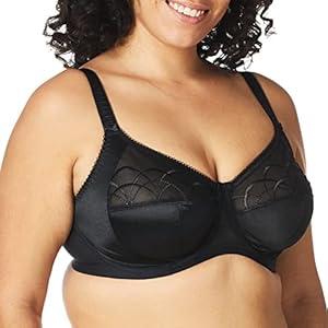 Elomi Cate Full Coverage Bra: Comfort, Support, & Elegance. Dd+ Bras (36H, Poseidon)