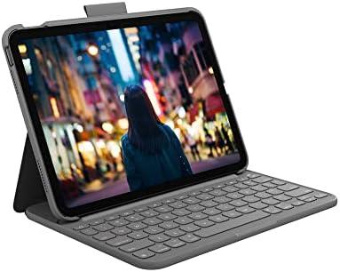 Logitech Slim Folio Keyboard Case for iPad (10th gen & A16) with Integrated Bluetooth Wireless Keyboard