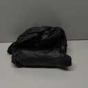 LUSHVIDA Square Fitted Table Cover Card Tablecloth 34x34 inch, 2 Packs Waterproof Elastic Vinyl Table Cloth with Flannel Backing Plastic Picnic Small Tables Top for Kitchen Dining Outdoor Party, Black