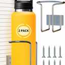 Skywin Large Cup, Water Bottle & Tumbler Holder Organizer (Screw Mount)- 2 Pack  Heavy-Duty Stainless Steel Drink Holder for Boats, Trucks, Cars, RVs & Yachts, Fits Large Tumblers, Bottles & Cans