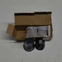 3 PCS Metal Shower Knob Replacement, Tub Faucet Handle with Hot/Cold/Diverter/Flange Base, Bathtub Knob Compatible with Price Pfister Verve Fits 5-1/2''H,12 Tooth Broach Stem (Black)