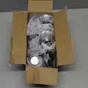 33mm by 2 3/4in Thread On Chrome Nut Cover Caps ABS Plastic Anti-Rust Screw-on Lug Nut Covers for Semi Trucks (Pack of 20)