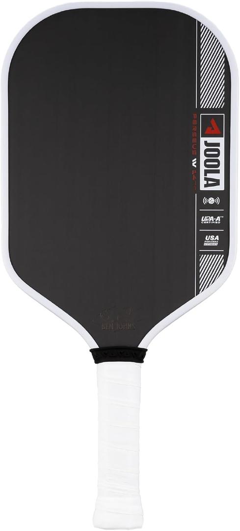 JOOLA Pro IV Pickleball Paddles  Raw Carbon Fiber Surface  Tech Flex Power  Propulsion Core  Wide or Elongated  UPA-A and USAP Approved (14mm, Perseus)
