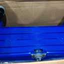 Rubbermaid Commercial Products Finish Mop Bucket with Press Wringer, 26" Blue, for Janitorial/Professional Cleaners and Heavy-Duty Industrial Mopping/Wringing/Cleaning