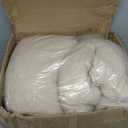 Wingback Rocking Chair cushion - Large Adirondack Chair Cushions, High-Density Sponge, Comfort Chenille Indoor Rocker Pads with Ties, 2 Piece Sets- Seat Cushion & Back Cushion, Ivory | Standard Size