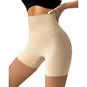 Tummy Control Shapewear Shorts for Women Under Dress Womens Compression Shorts Under Dress Shapewear (L)