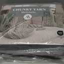 Mellobello Jumbo Chunky Yarn for Hand Knitting - Super Thick Chenille Chunky Yarn for Crocheting - Extra Soft Bulky Fluffy Blanket Big Yarn 8 Jumbo Pack (27yds,8 oz Each Skein) Purple