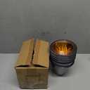 Wellmet Chandelier Lamp Shades, ONLY FOR CANDELABRA BULBS, Clip-on Fitter Lampshade, 3" X 6" X 5", Set of 6