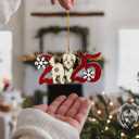 2025 Havanese Christmas Ornament  Wooden Dog Ornament for Tree, Cute Puppy Holiday Decoration, Personalized Pet Keepsake Gift for Women, Men, Kids, Dog Mom & Dad