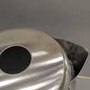 Amazon Basics 1.1Qt (1L) Electric Kettle, Tea Kettle & Water Boiler, with Auto Shut-Off, Boil Dry Protection, High-Safety Strix Thermostat, BPA-Free, 1500W, Stainless Steel, New Model, Black & Silver