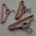 Coloch 33 Pack Pink Velvet Hangers, Non-Slip Clothes Hangers with 360 Degree Rotating Hook Thin Felt Adult Hanger for Coat, Dress, Shirt, Jacket