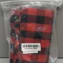 WUBODTI 2 Pack Christmas Red Plaid Curtains Valances for Kitchen, Red and Black Buffalo Check Window Valance Rod Pocket Farmhouse Window Treatments Decor for Living Room Bathroom, 52" W x 14" L