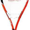 Wilson Federer Adult Recreational Tennis Racket - Grip Size 3 - 4 3/8", Red/White/Black