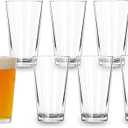 Bulk Classic Premium Beer Pint Glasses 16 Ounce  Set Of 12 Highball Cocktail Mixing Glass  Perfect for Cold Beverages, Soda, Water - Used in Bar, Restaurant