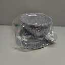 Christmas Tree Topper, Silver Shiny Sequins Top Hat Christmas Tree Top Decoration (Silver)