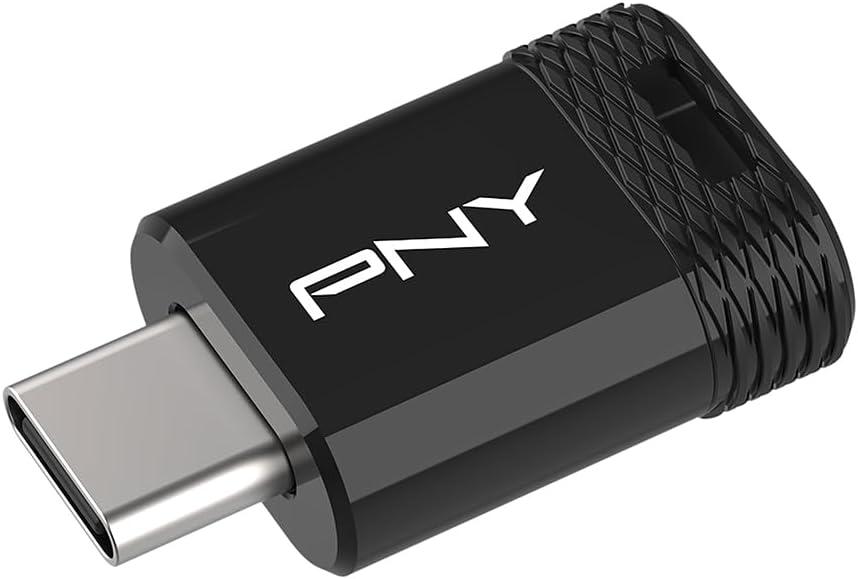 PNY Elite-X Fit Type-C 256GB USB 3.2 Flash Drive – Up to 200MB/s Read, Up to 100MB/s Write, Advanced Performance, Convenient Portable Data Storage, Ultra Compact Fit Design, Type-C Connector