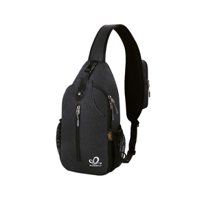 WATERFLY Crossbody Sling Backpack Sling Bag Travel Hiking Chest Bag Daypack (Black) WATERFLY Crossbody Sling Backpack Sling Bag Travel Hiking Chest Bag Daypack (Black)