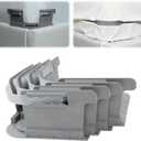 Ownkoti 4Pcs Bed Sheet Holders for Corner, Sheet Fasteners Bed Sheet Lock Non-Slip Adjustable Fit All Mattress, Gray