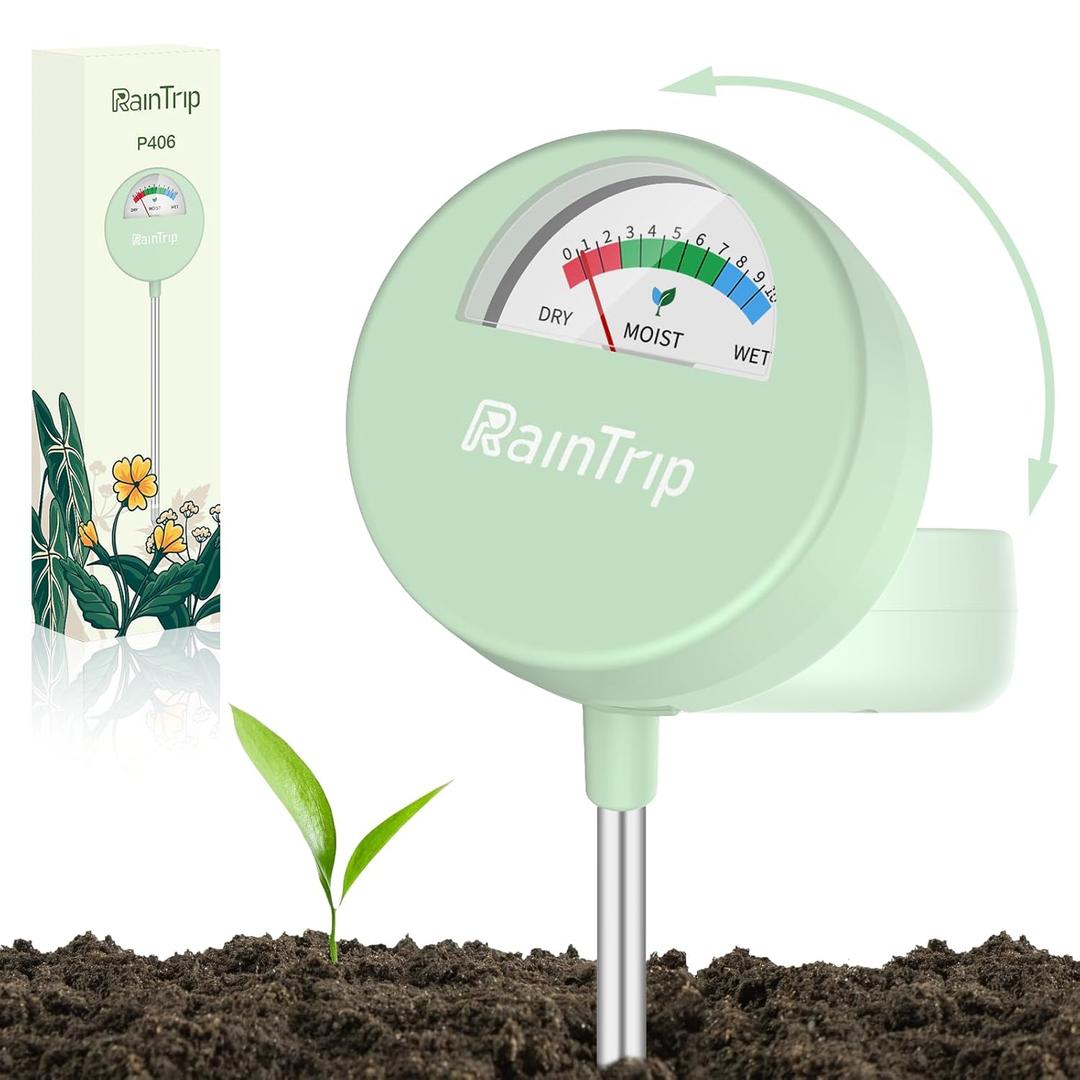 Soil Moisture Meter, Moisture Meter for Plants Plant Water Meter, Great for Garden, Lawn, Farm, Indoor & Outdoor Use (No Battery Required)