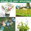 Amaonm 20pcs 3D Colorful Dragonfly Garden Decorations Decor Dragon Fly Garden Stakes Dragonflies Garden Ornaments Patio Decoration Dragonfly Stakes with Sticks, 4 Colors 2 Size