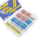 380PCS Solder Seal Wire Connectors-haisstronica Waterproof Wire Connectors-Electrical Connectors-Heat Shrink Butt Connectors for Marine,Stereo(40Yellow 90White 130Red 120Blue) Solder Sleeve