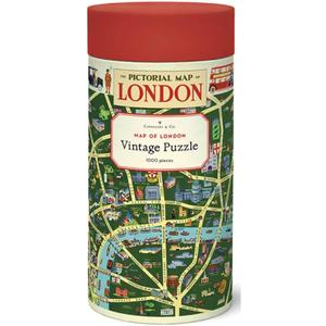 Cavallini 1000 Piece Puzzle, Map of London (PZL/LONMAP)
