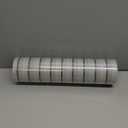 Haimin Wood Grain Slat Wall Panels Peel and Stick Faux Wood Thick Wallpaper 118"x15.75" Waterproof PET & IXPE Foam Paneling (Light Gray)