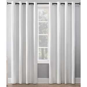 White Blackout Curtains 2 Panel 70x45
