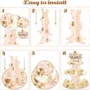 umoni We Can Bearly Wait Cupcake Stand Bear Baby Shower Decorations 3 Tier Bear Theme Cupcake Stand We Can Bearly Wait Baby Shower Decoration Cupcake Holder for Gender Reveal Party Supplies