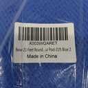 21-Feet Round Leaf Net Cover for Above Ground Pools, Fits 18 Round Pool, Works Well with Solar Covers, Keeps Leaves Out of Your Pool- 21ft Blue