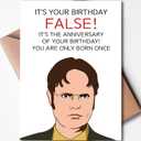 2 x Funny Birthday Card & Gifts for Men Husband Boyfriend Him, Happy Bday Card (A-5-FALSE)
